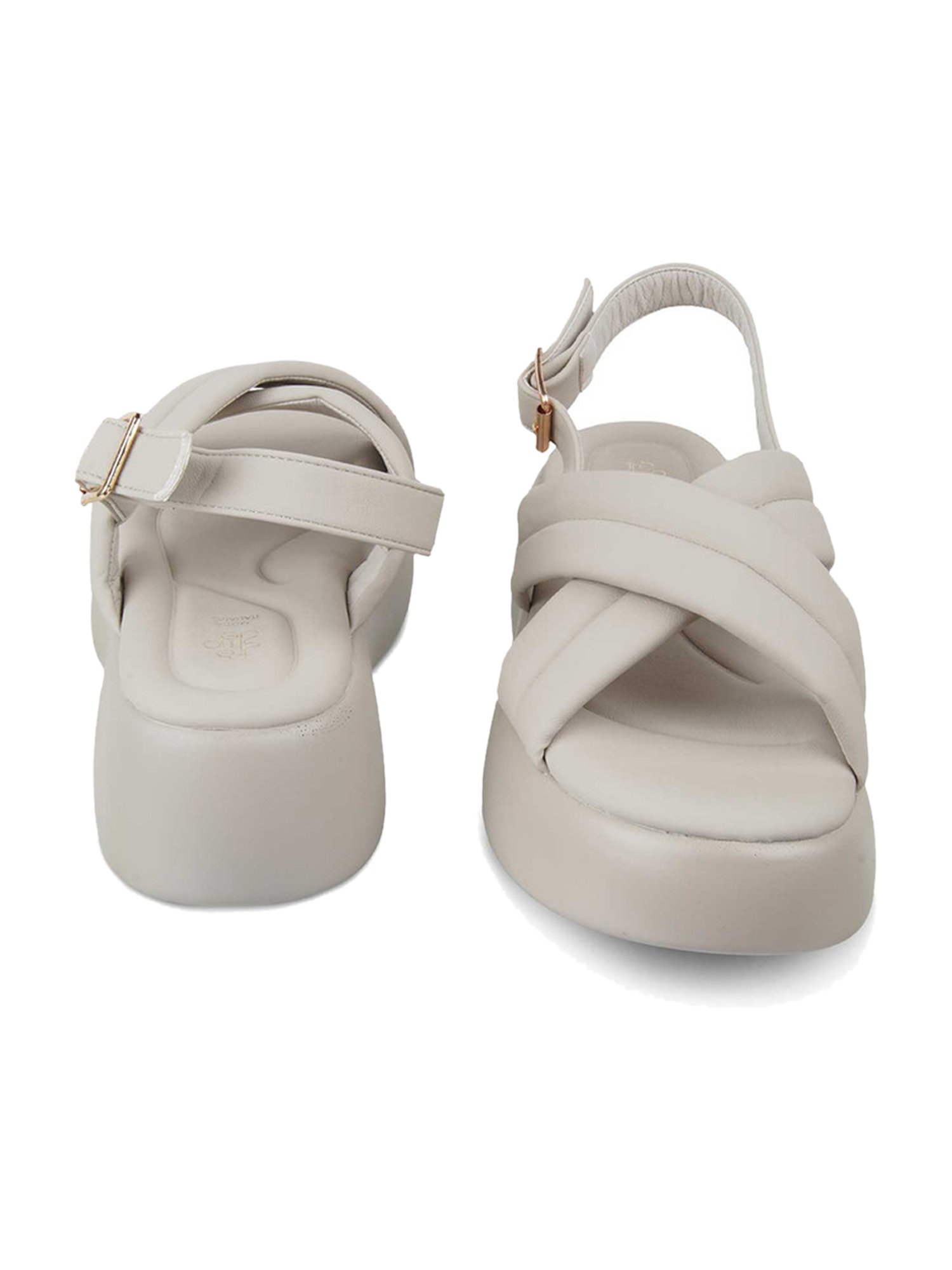 Tresmode Women's Grey Back Strap Sandals