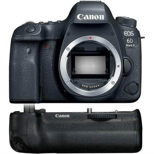 Canon EOS 6D Mark II Wi-Fi Digital SLR Camera Body with BG-E21 Battery Grip
