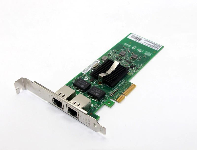 Gigabit Ext 2 Port PCI-E x4 Ethernet Adapter Server Card Chipset for 82576
