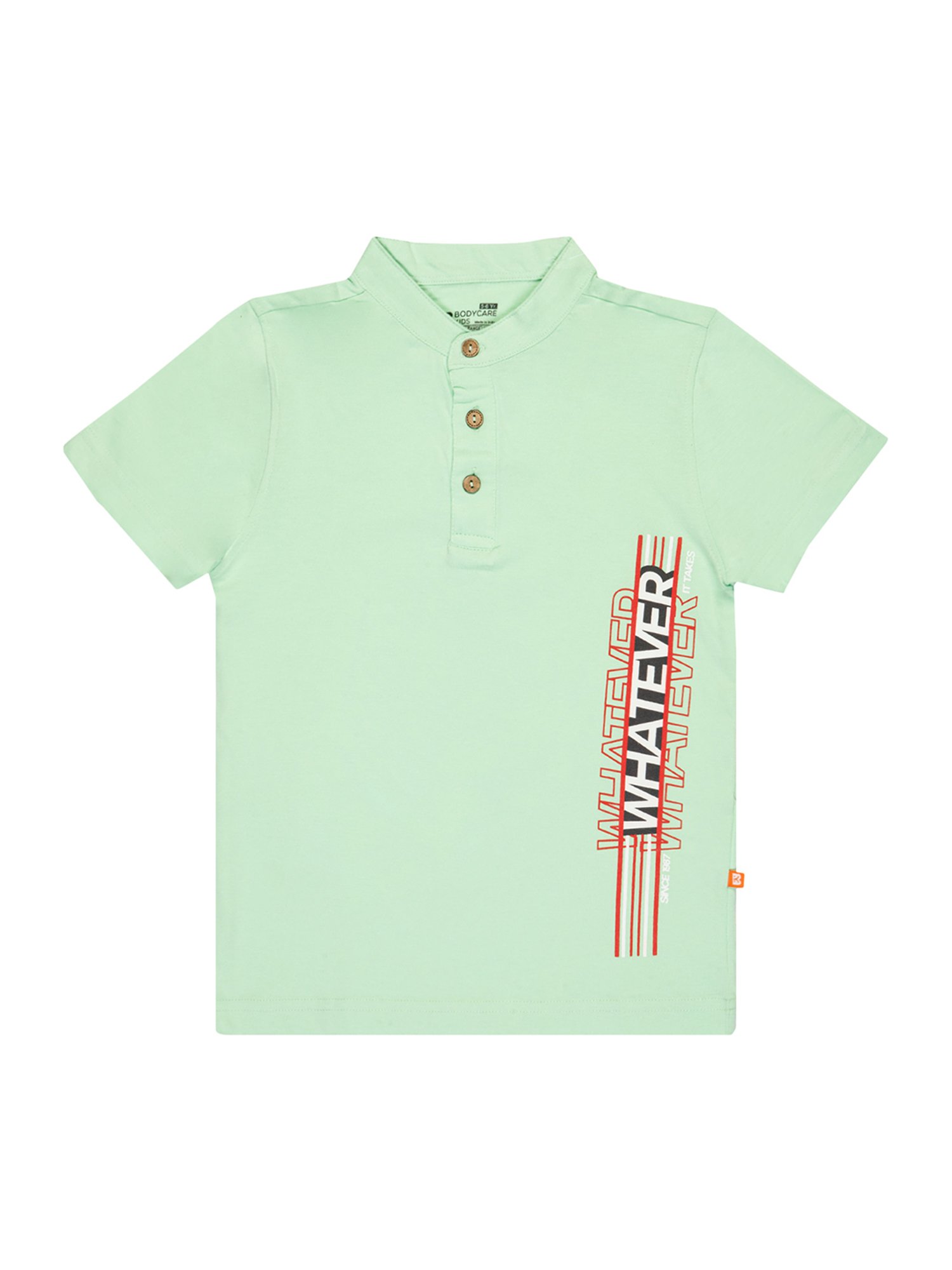 Bodycare Kids Light Green Printed T-Shirt