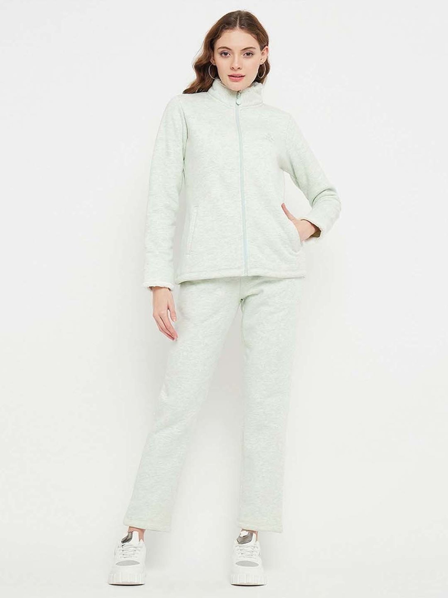 MADAME M Secret Mint Green High Neck Co-Ords Set