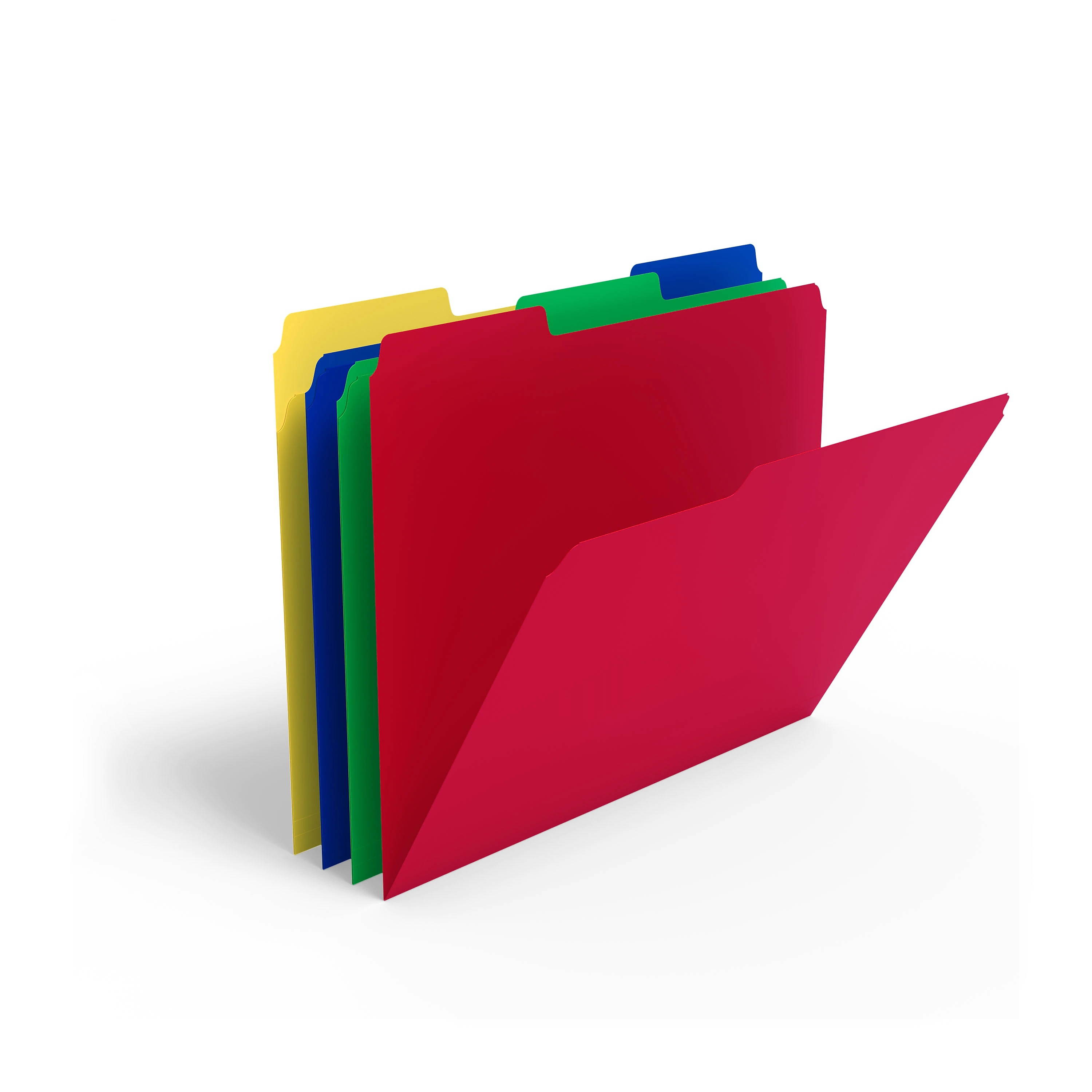 MyOfficeInnovations File Folders 3-Tab Letter Size Assorted 24/Pack (10741)