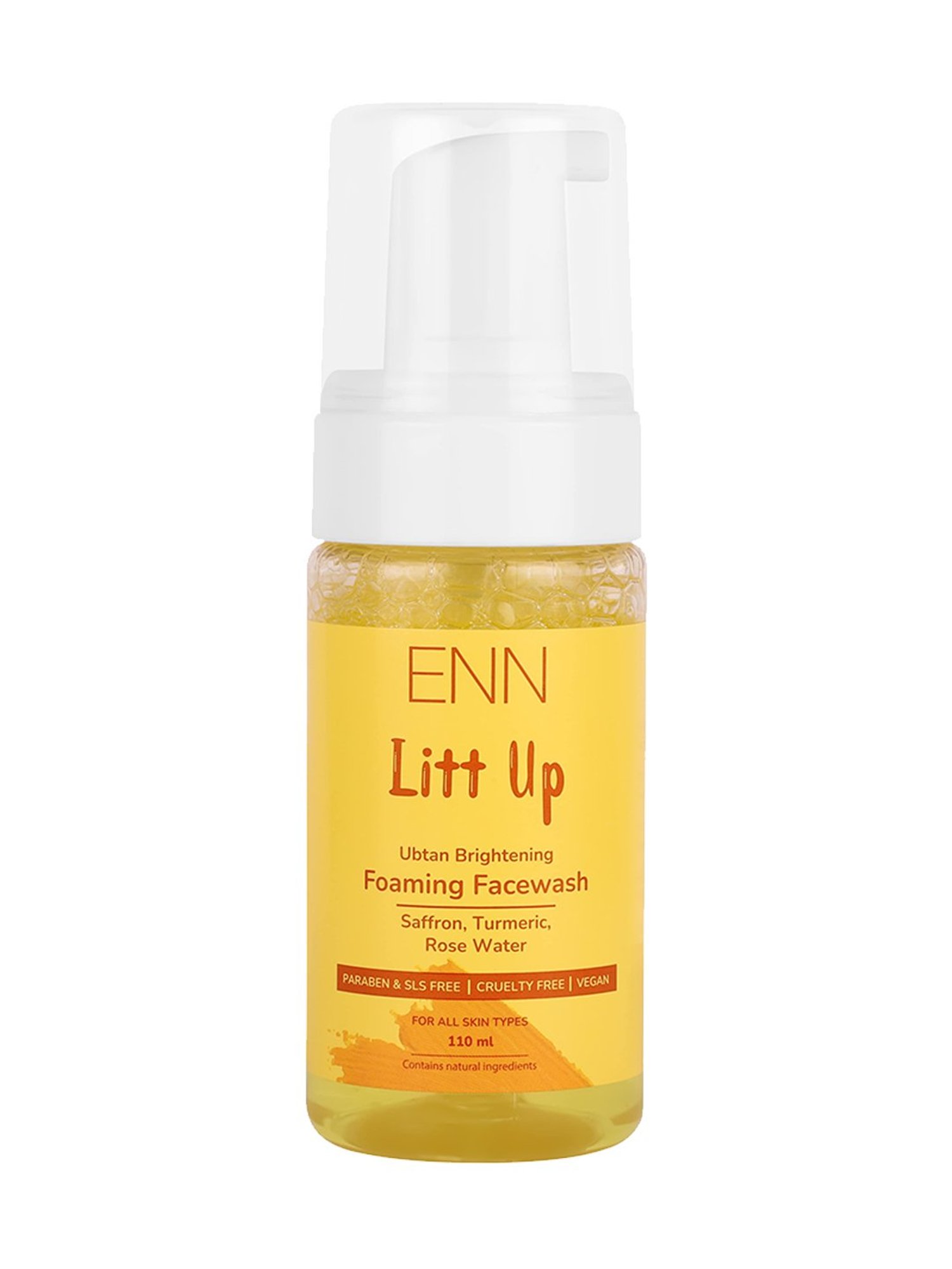 ENN Litt Up Ubtan Brightening Foaming Face Wash - 110 ml