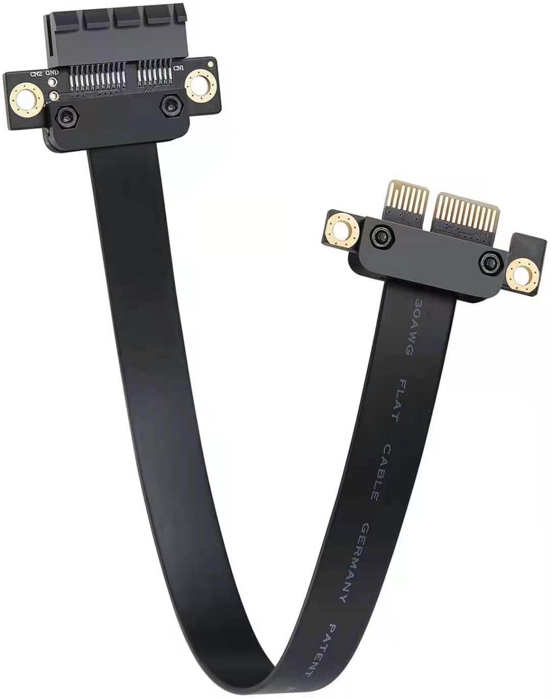 5CM PCI Express 36PIN 1X Extension Cable- 180 Degree  for BTC Miner Bitcoin Mining