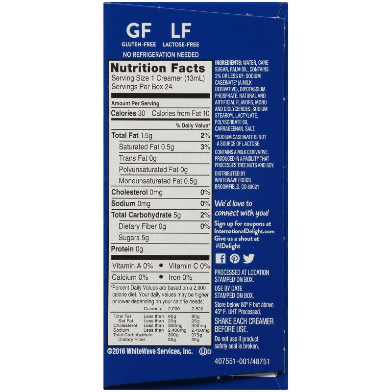 International Delight French Vanilla Singles Coffee Creamer - 24ct