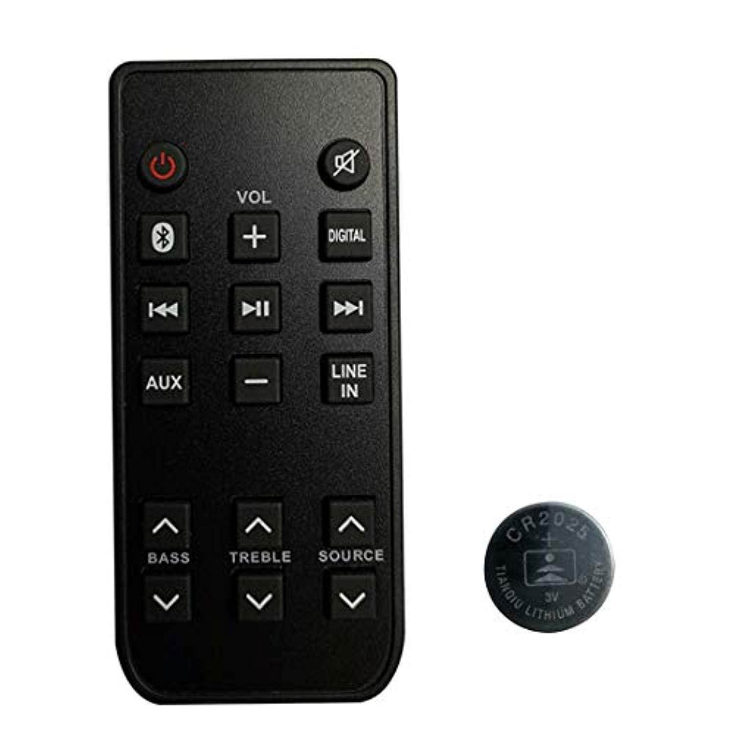 new remote control for rca rts7015b rts7010bge6 rts7116s rts7113ws soundbar system with coin battery