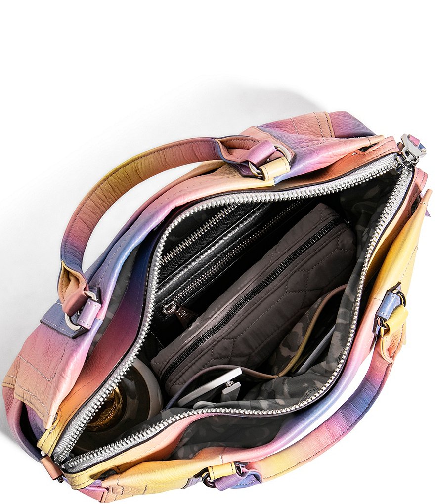 Aimee Kestenberg Zip Me Up Triple Entry Ombre Satchel Bag