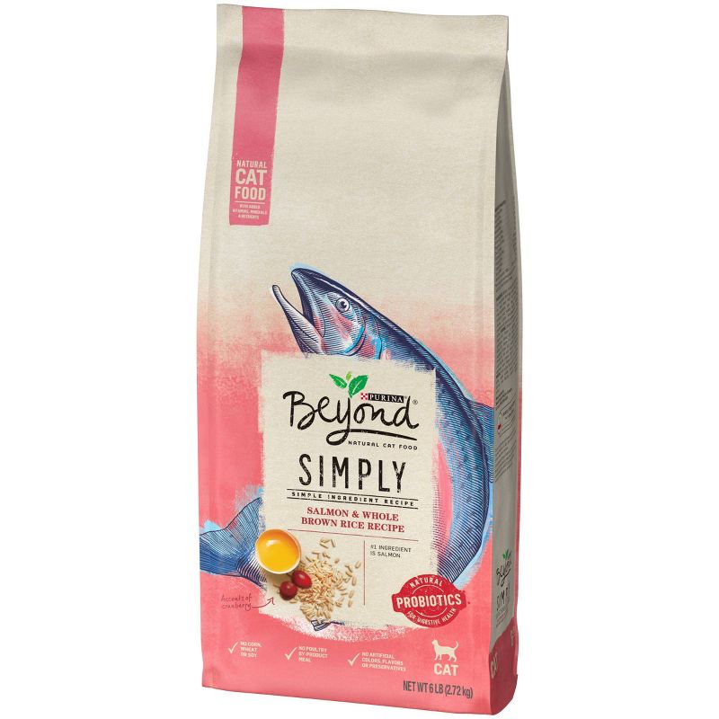 Purina Beyond Simply Salmon & Whole Brown Rice Recipe Adult Premium Dry Cat Food - 6lbs