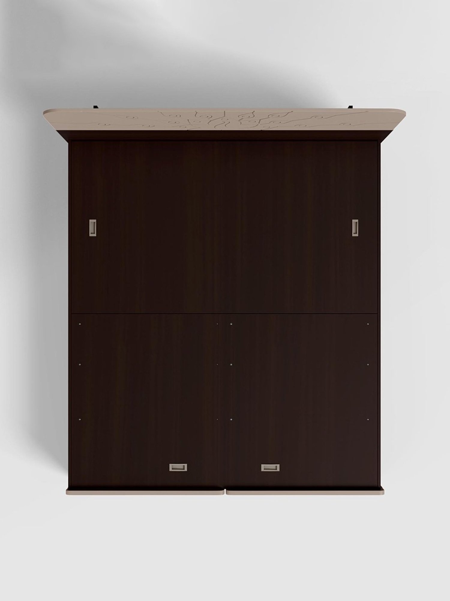 Nilkamal Riva Black Engineered Wood King Size Bed with Storage