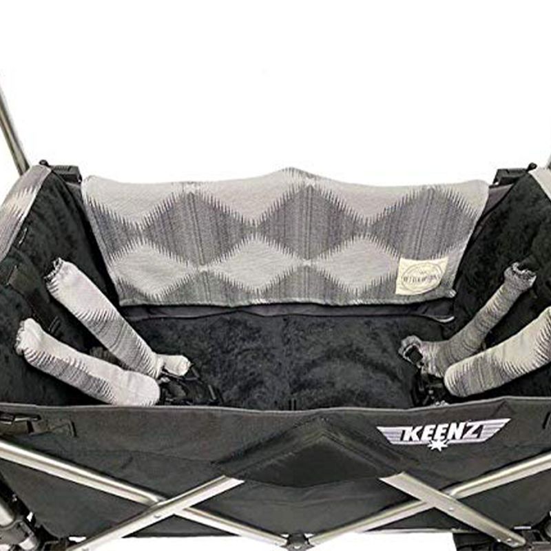 Better Options Supply Company Keenz 7S Stroller Wagon Chevron Print Liner with Matching Blanket and Harness Pad Covers Made w/ Machine Washable Fabric