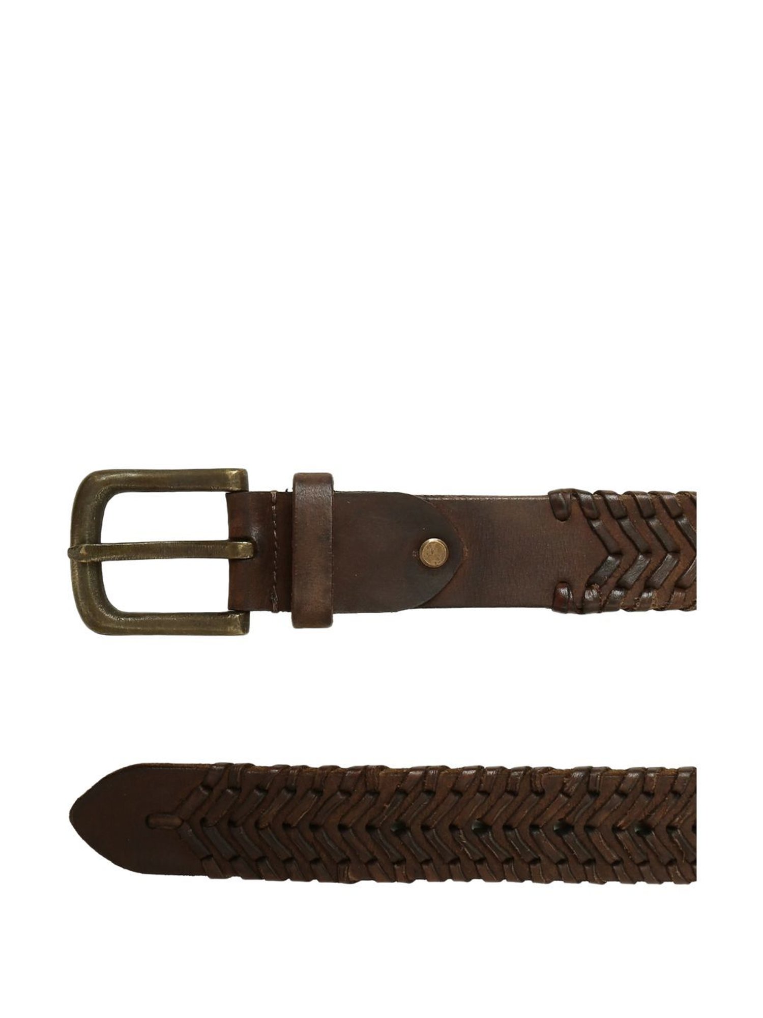 Art N Vintage Brown Leather Waist Belt For Men