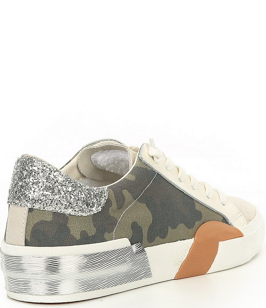 Dolce Vita Zina Camo Canvas Lace-Up Sneakers
