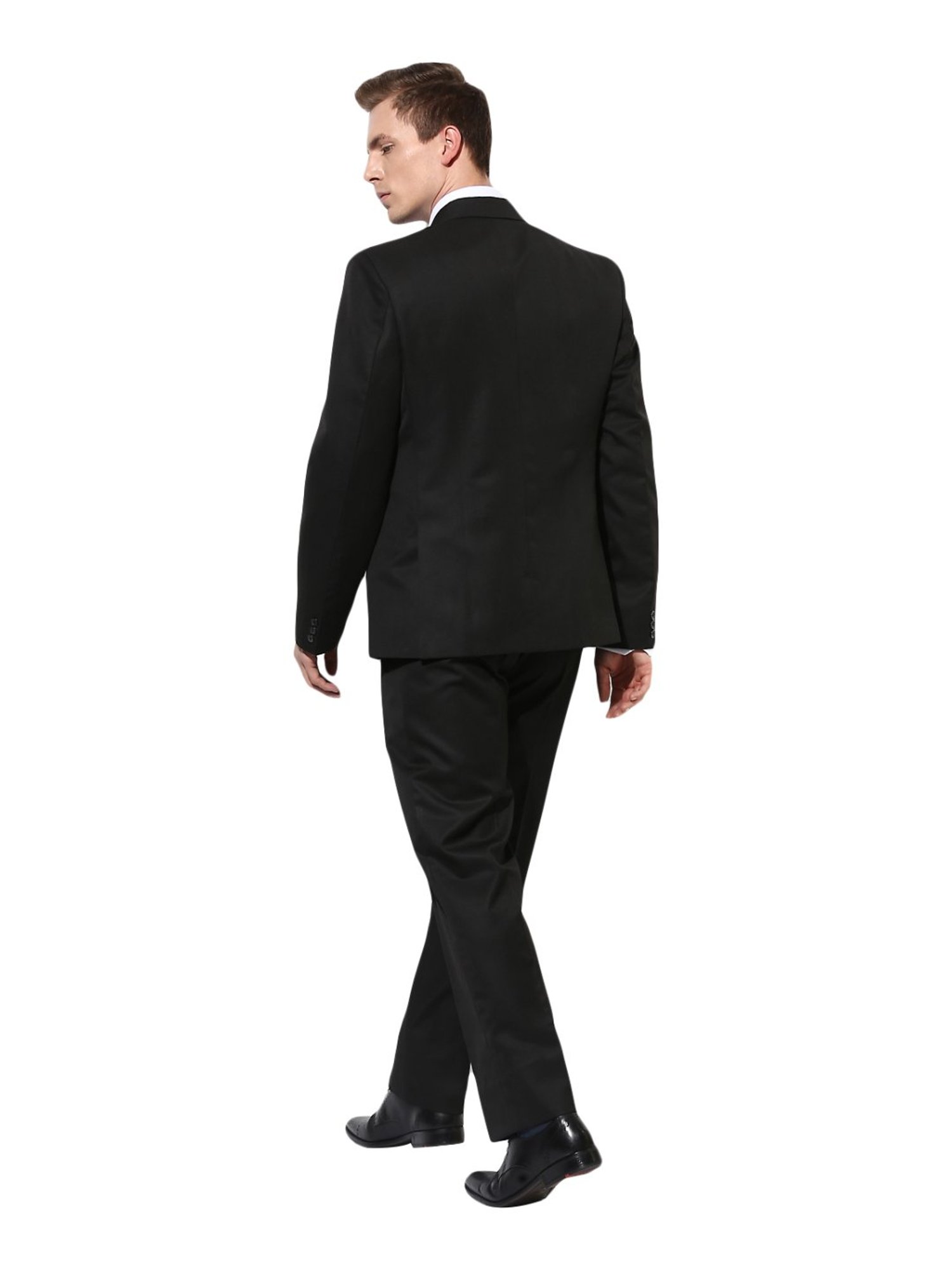 Raymond Brown  Slim Fit Printed Three Piece Suit