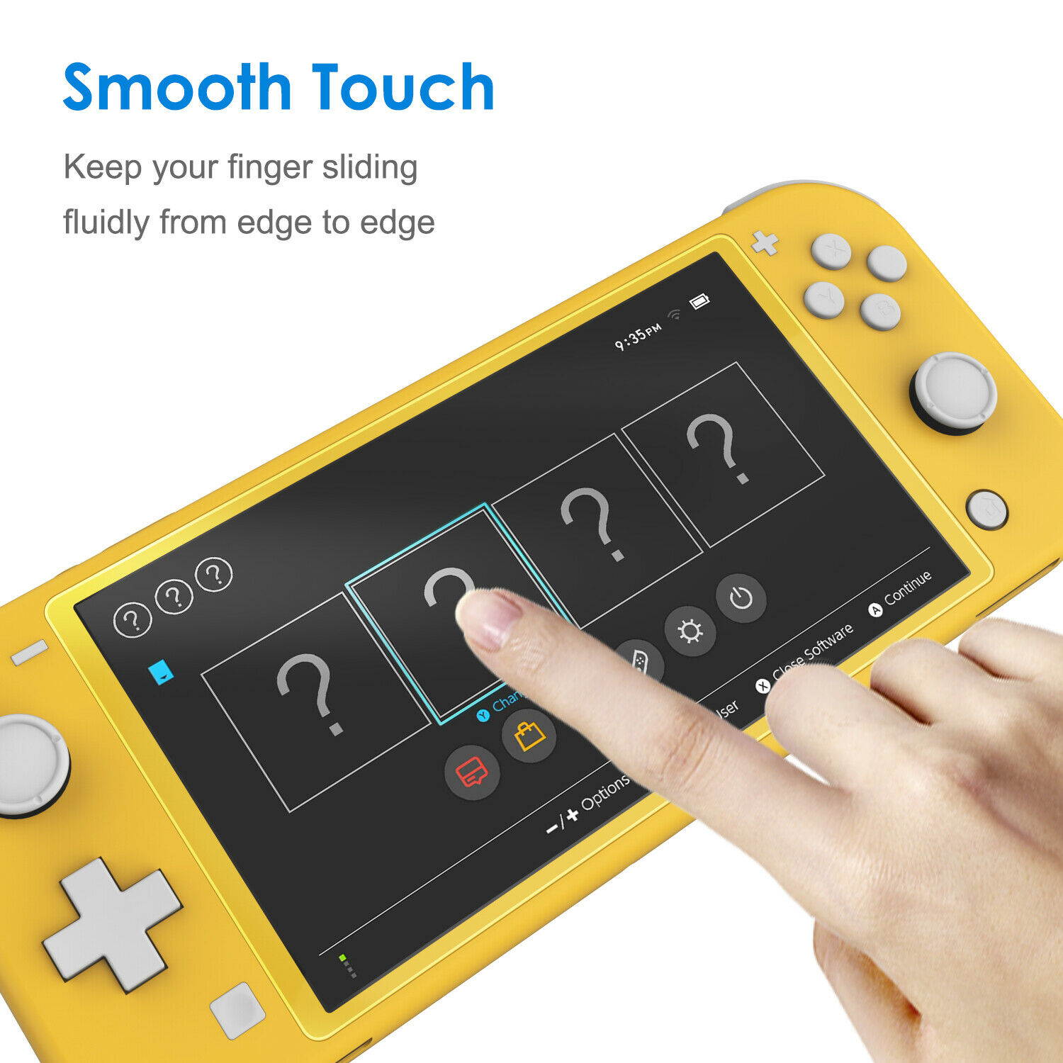 JETech Screen Protector for Nintendo Switch Lite 2019 Tempered Glass Film 3-Pack