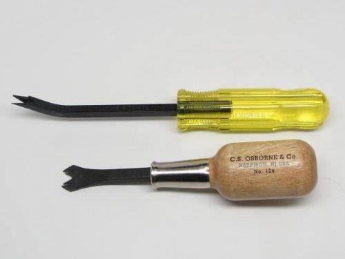 2 C.S. Osborne Upholstery Tools Staple Remover & Lifter 124 & 120 1/2