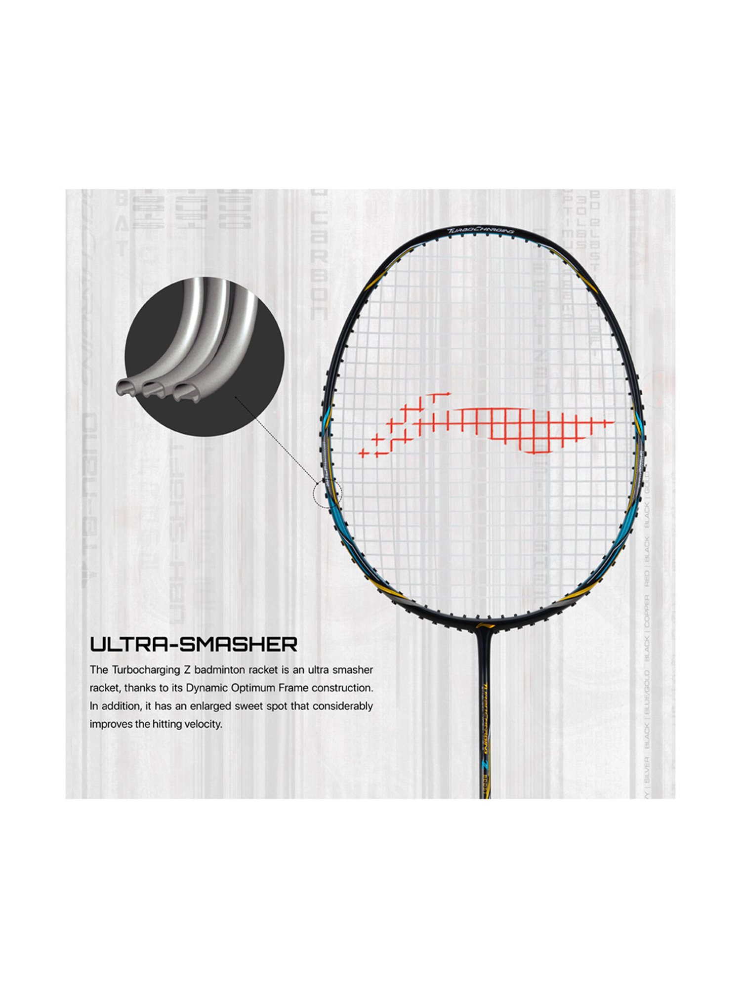 Li-Ning Turbo Charging Z Boost Badminton Racket (Ink Black) Size - Medium