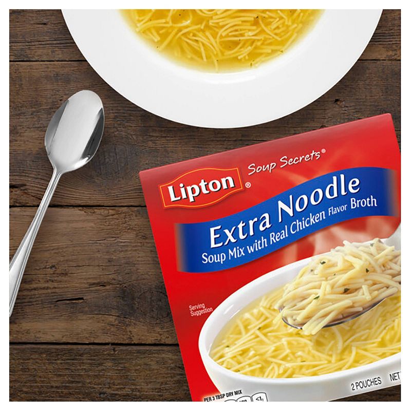 Lipton Soup Secrets Soup Mix with Chicken Broth Extra Noodle 4.9oz