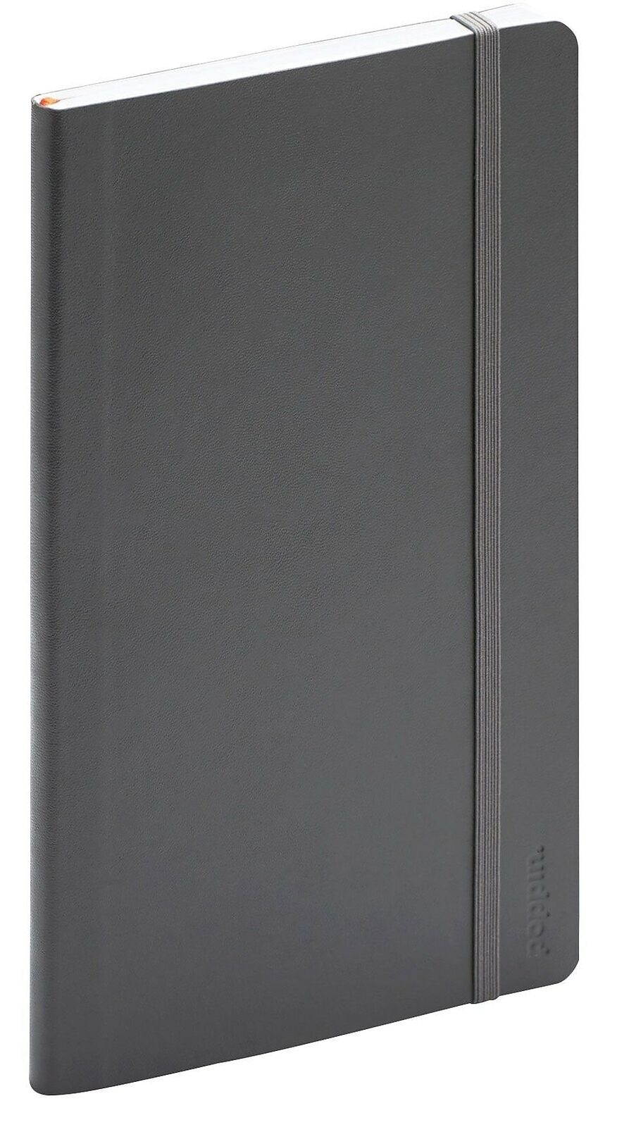 Poppin Dark Gray Medium Softcover Notebook 103193