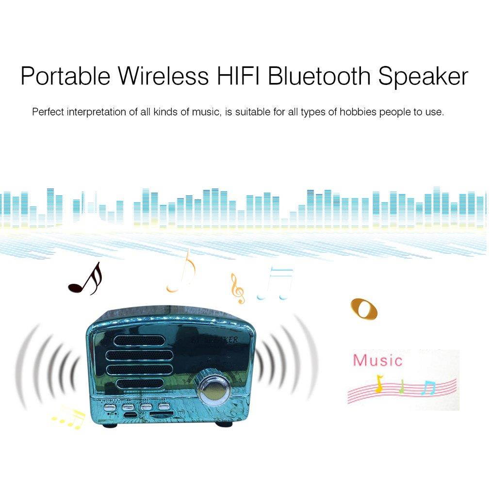 Portable Wireless HIFI Bluetooth Speaker Music Player Support TF Card FM Radio