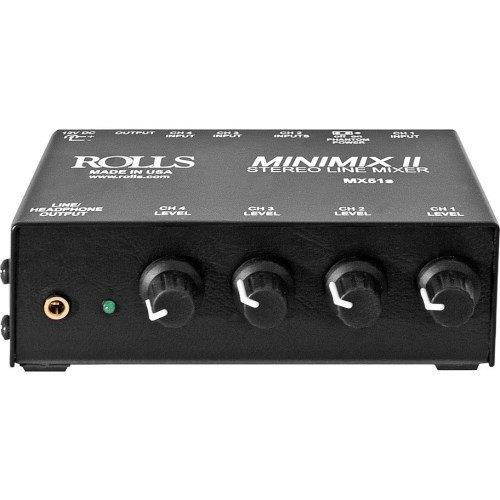 Rolls MX51S Mini Mix Ii 2 1/4 And 3 Rca Mixer