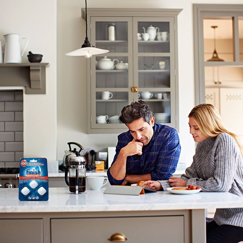 Finish In-Wash Dishwasher Cleaner with Grease Removal - 3ct