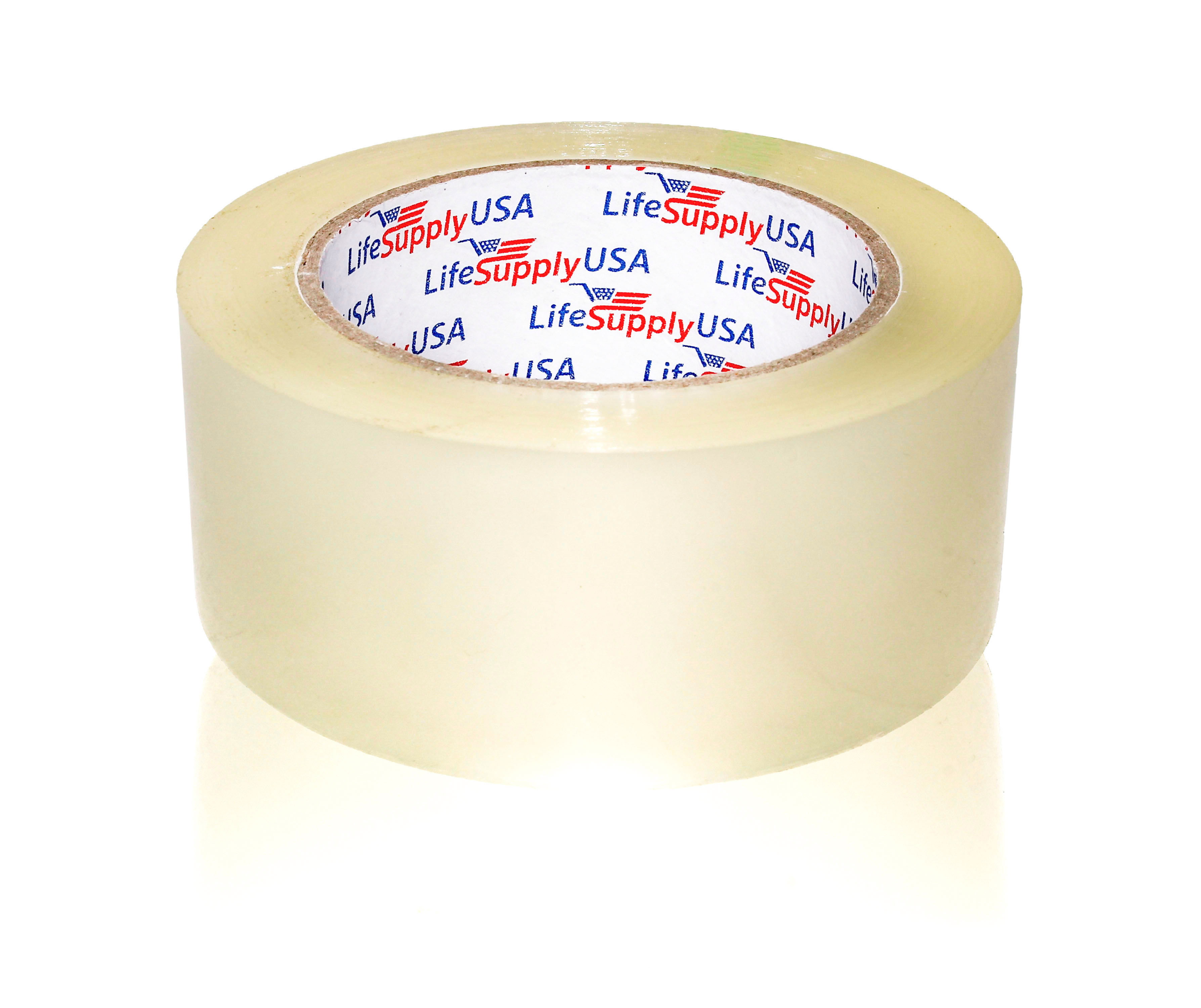 432 Rolls Heavy Duty Packing Tape Shipping Moving Storage Transparent Bubble Free Adhesive Box Carton Packaging Seal 2" x 60 Yards 3.8 mil