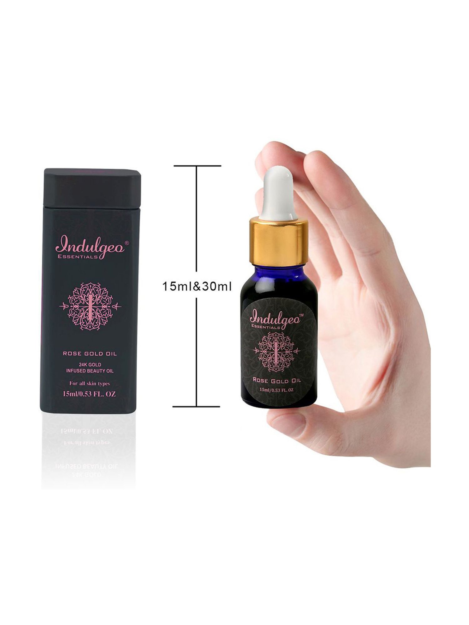 Indulgeo Essentials Rose Gold Beauty Oil - 15 ml