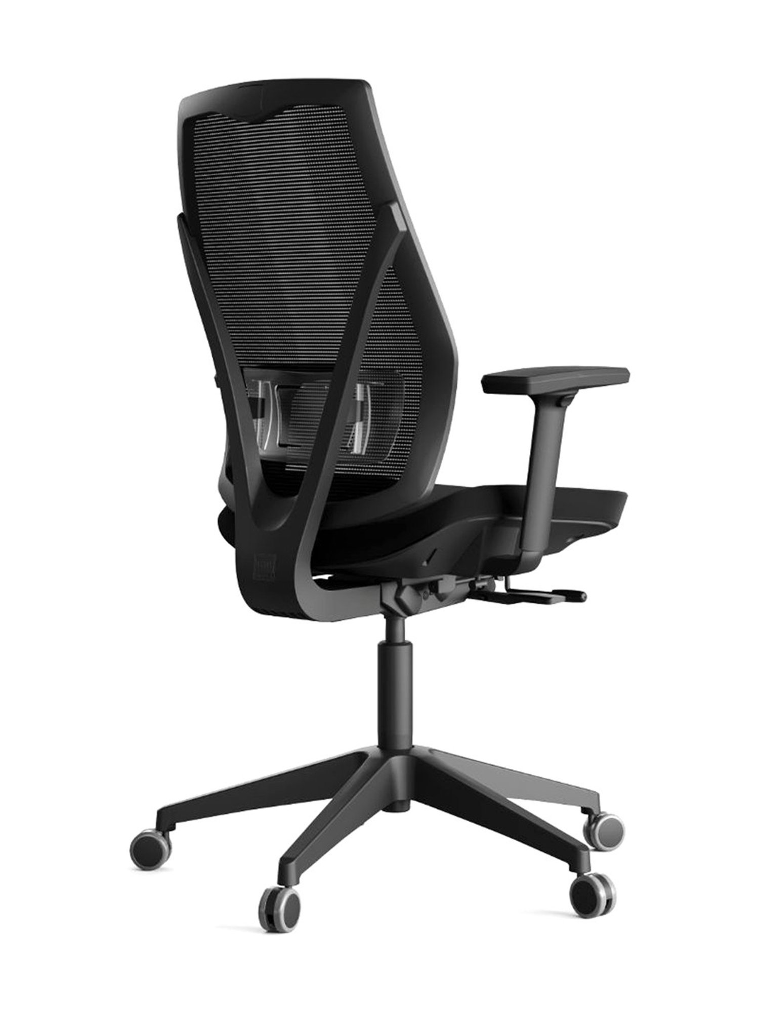 HNI India Verta Black PU Foam Lumbar Support Desk Chair