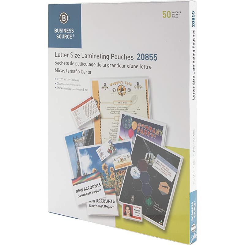 5 mil Clear Laminating Pouches 50Box 20855
