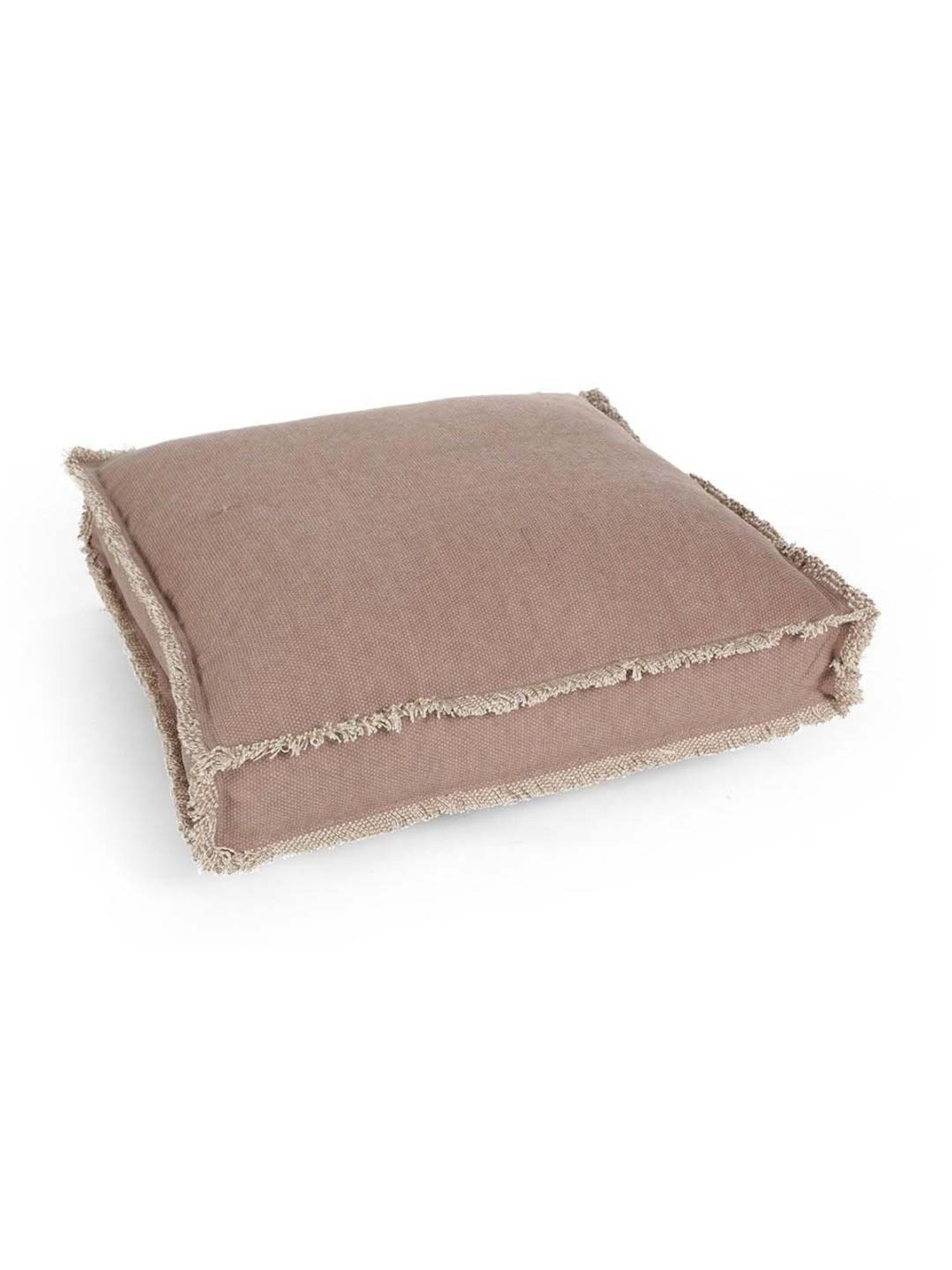 Home4U 'LUCAS' Brown Cotton Large Floor Cushion - Set of 1