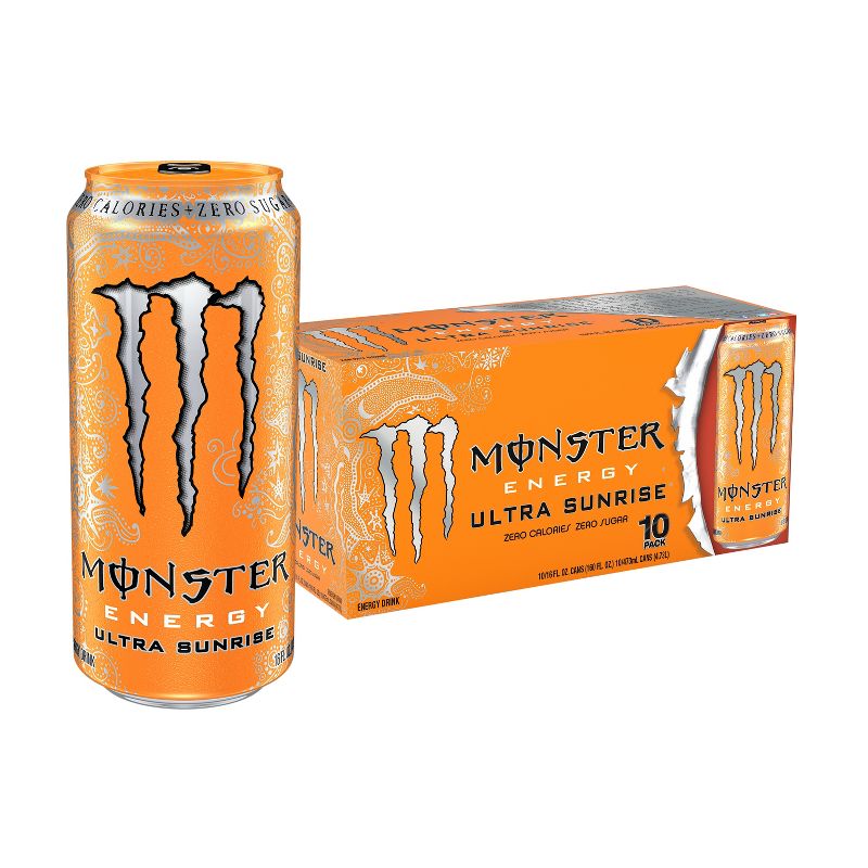 Monster Energy, Ultra Sunrise - 10pk/16 fl oz Cans