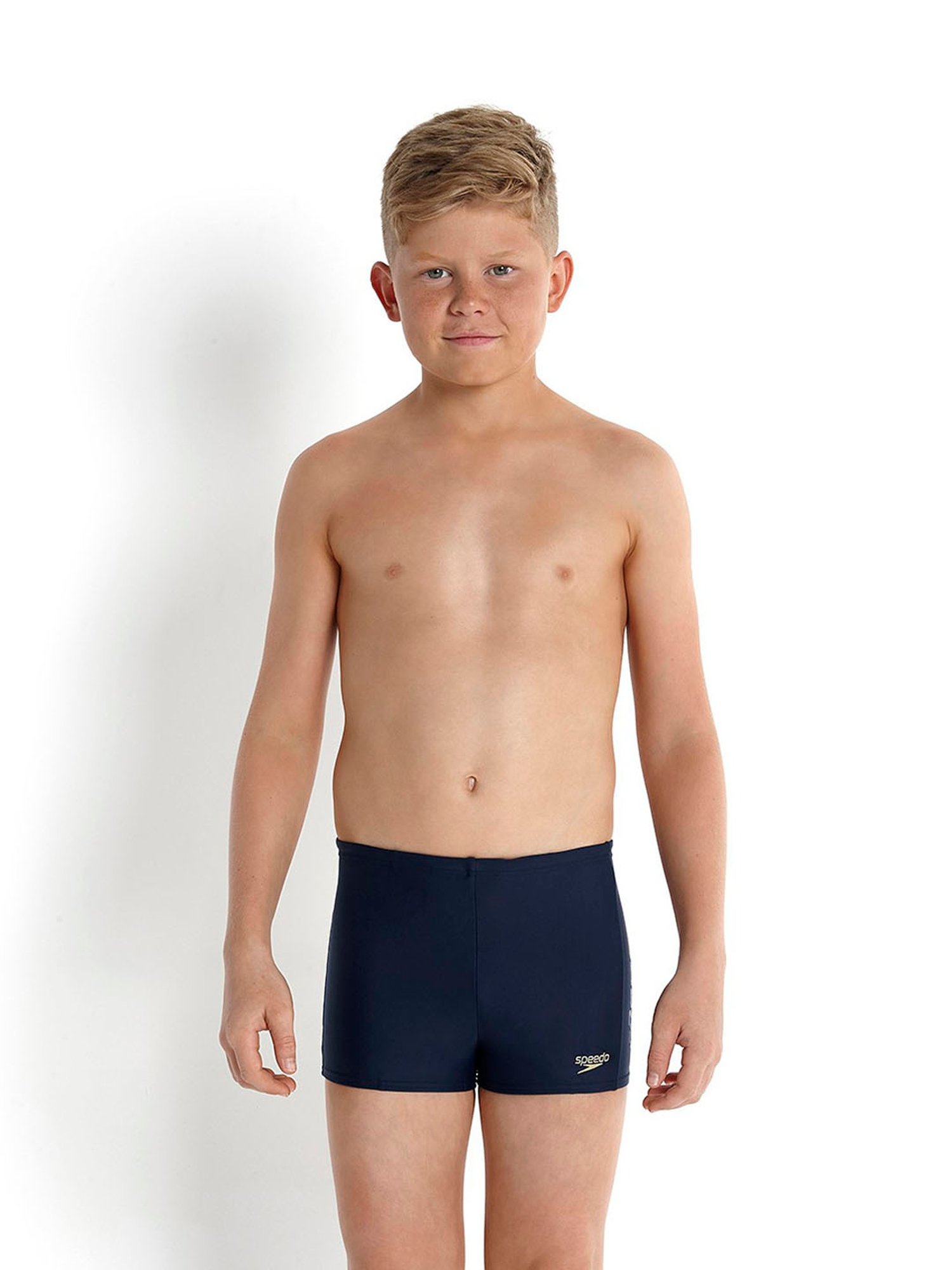 Speedo Kids Navy Solid Swim Shorts