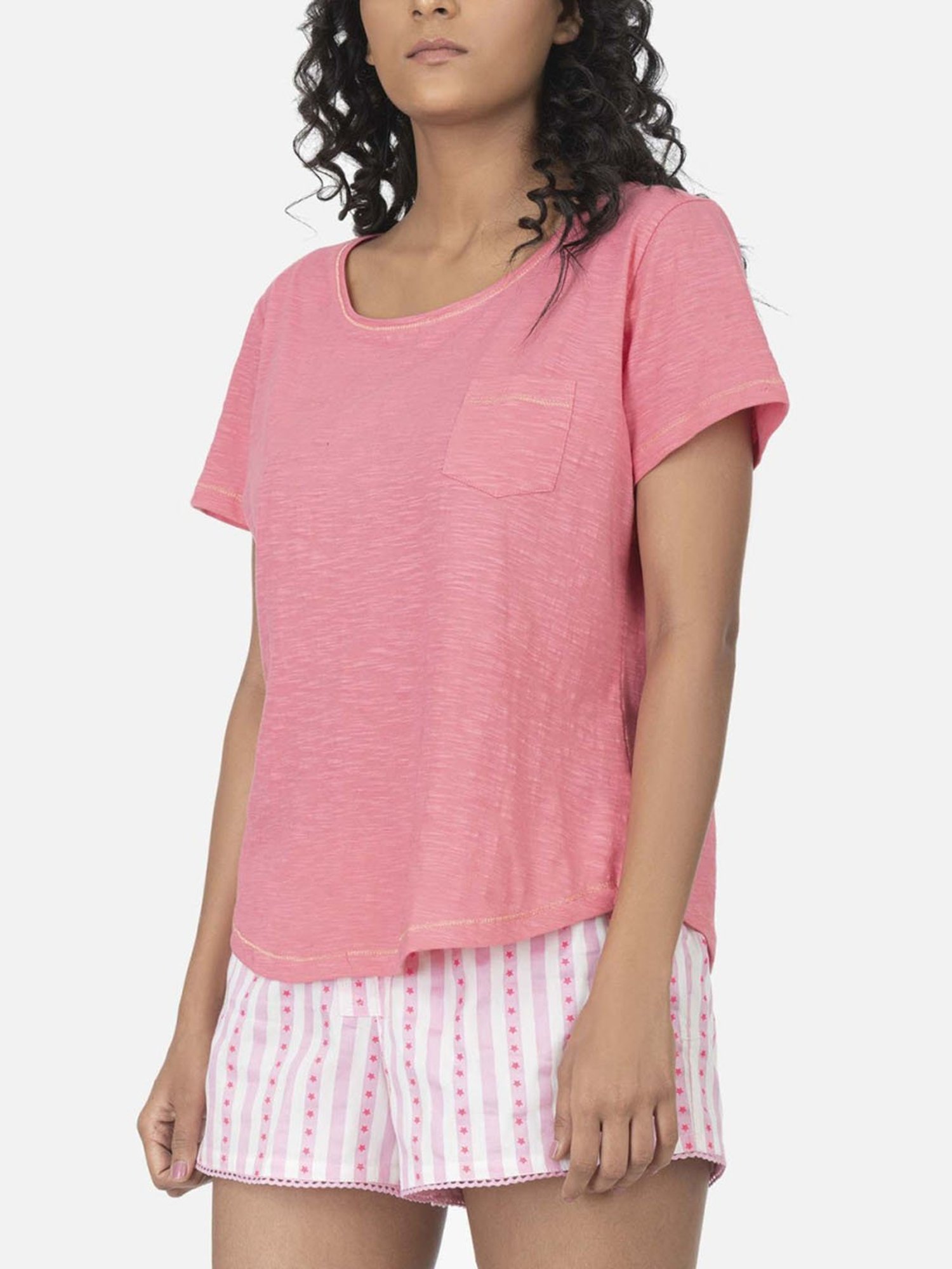 The Calm Collective Hot Pink Amber T-Shirt