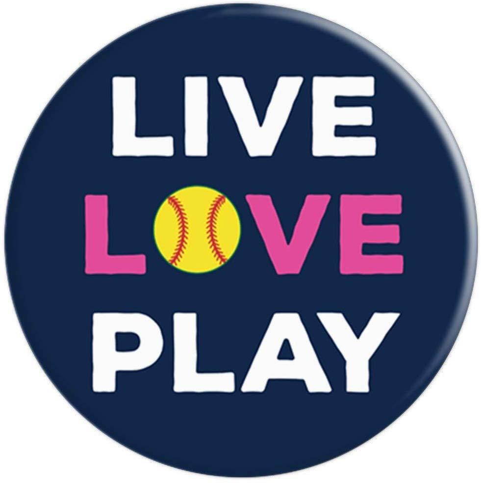 PopSockets Brave New Look Live Love Play PopSockets Cell Phone Stand for Smartphone/Tablet