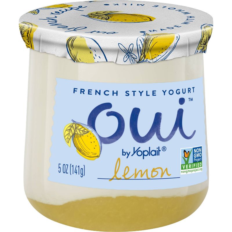 Oui by Yoplait Lemon Flavored French Style Yogurt - 5oz