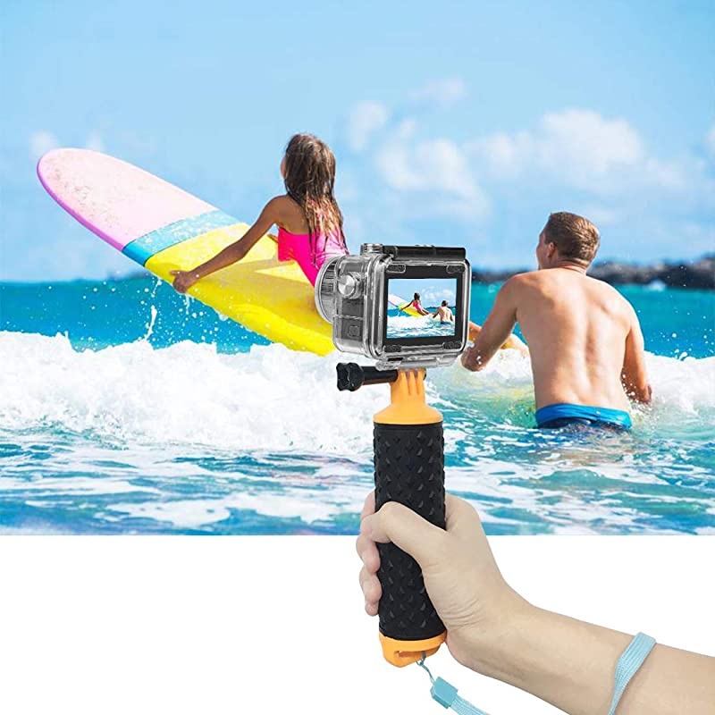 Protective Housing Case for Gopro Hero 8 Black Action Camera, Ultra-Thin Soft Dust-Proof Anti-Fall Skin Cover with Lanyard and Lens Film Accessories.