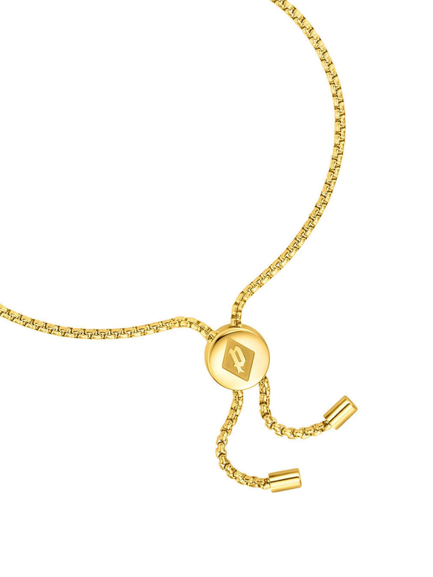 Police Fulgurant Golden & White Flexible Fit Bracelet for Women