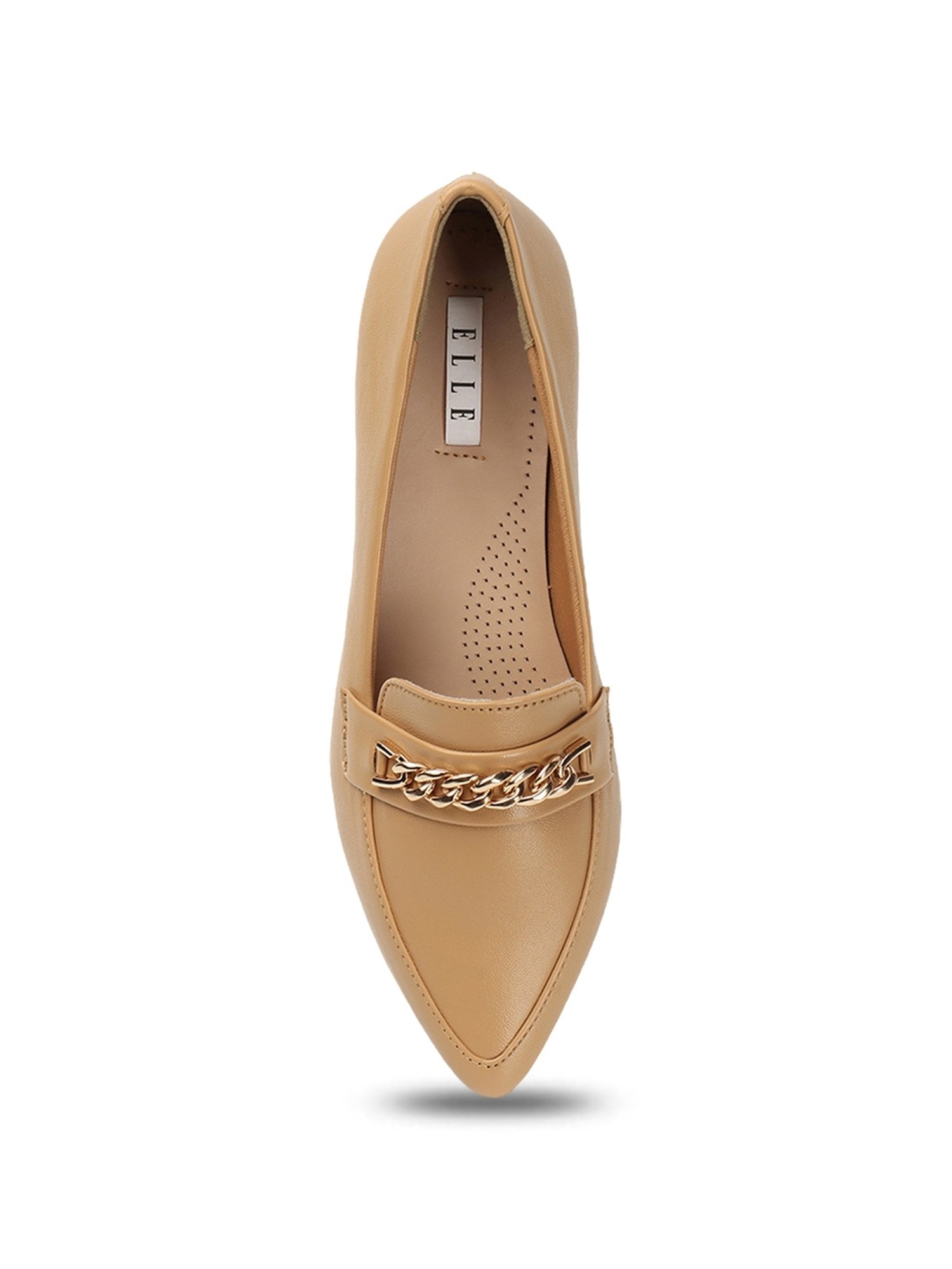 Elle Women's Beige Casual Loafers