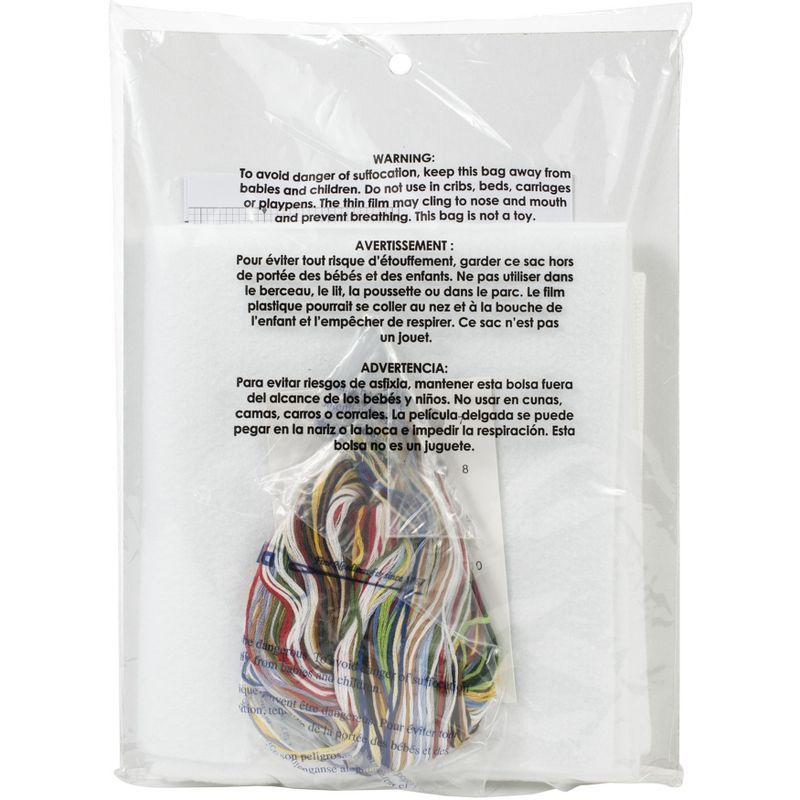 Bucilla Counted Cross Stitch Kit 4"X3.5" 30/Pkg-Mini Christmas Tree Ornaments (14 Count)