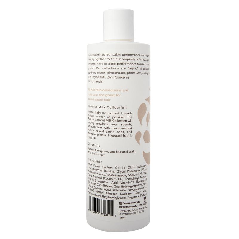 Purezero Coconut Milk Moisturizing Shampoo - 12 fl oz