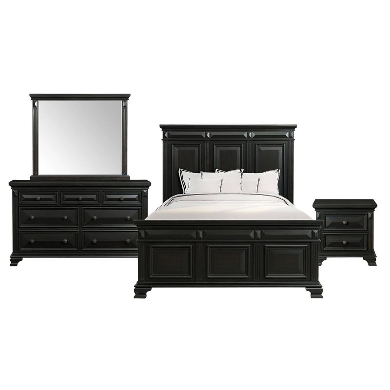 Queen Bungalow Bedroom Set Medium Brown - Home Styles