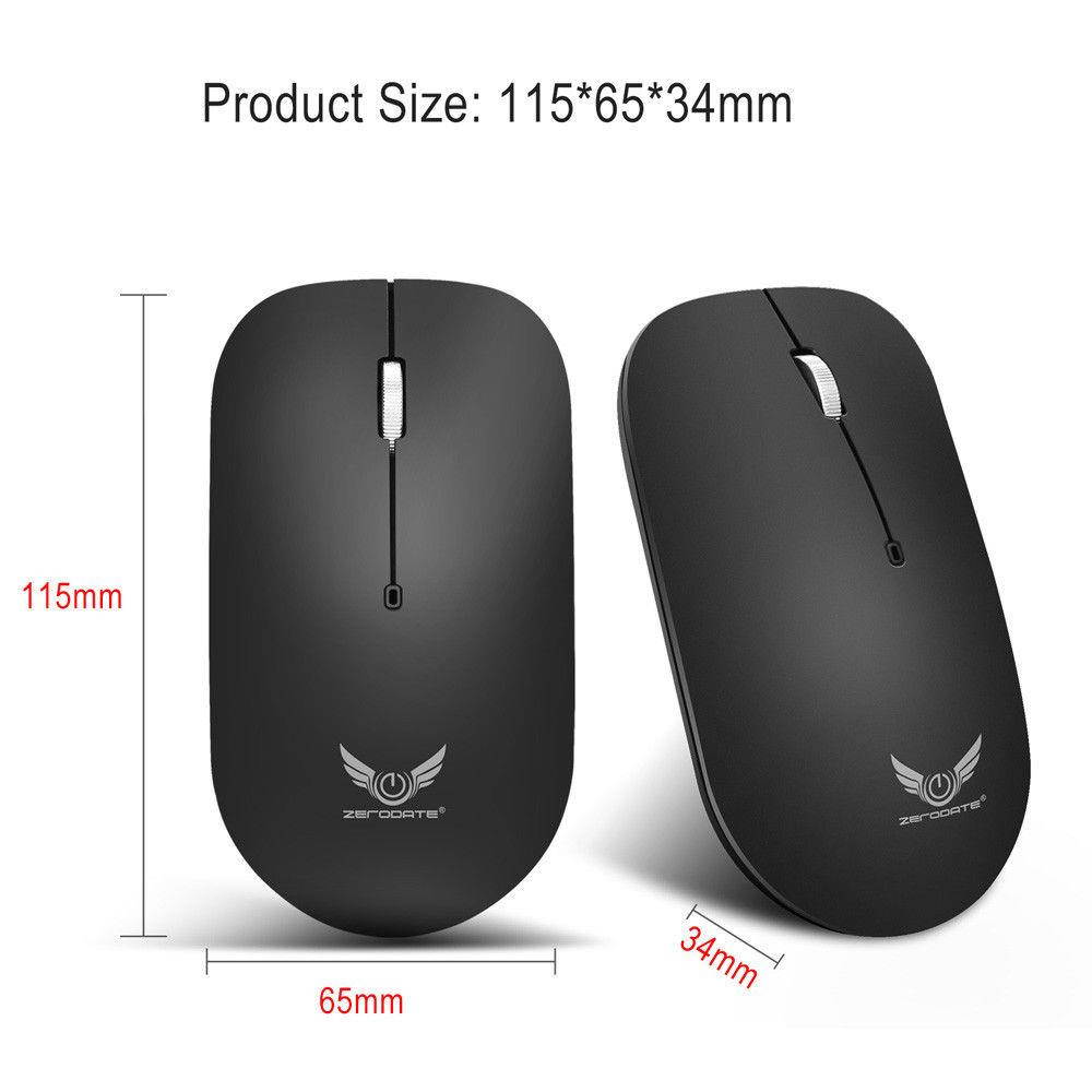 1600DPI 3D Ergonomics Wireless USB Optical Pro Gaming Mouse Mice For PC Laptop