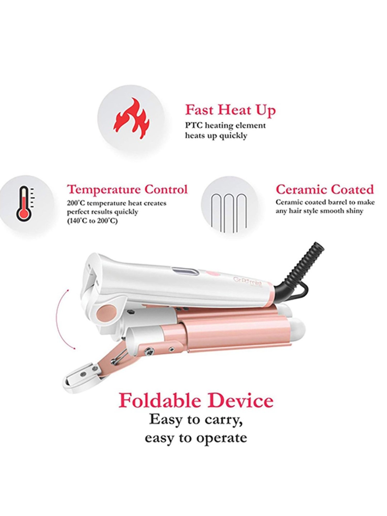 HNK Frizz Hair Crimper (Green)