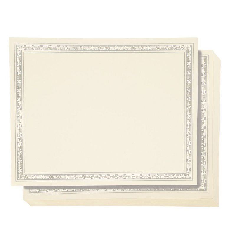 Geographics Certificate/Document Cover 12 1/2 x 9 3/4 Metallic Gray 6/Pack 47400