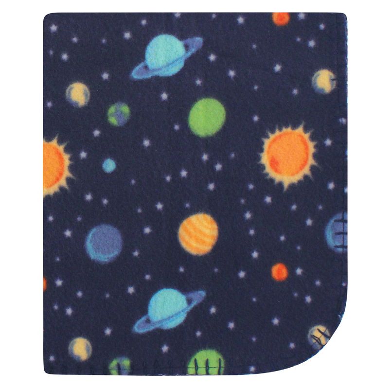 Hudson Baby Infant Boy Fleece Blankets, Solar System, One Size