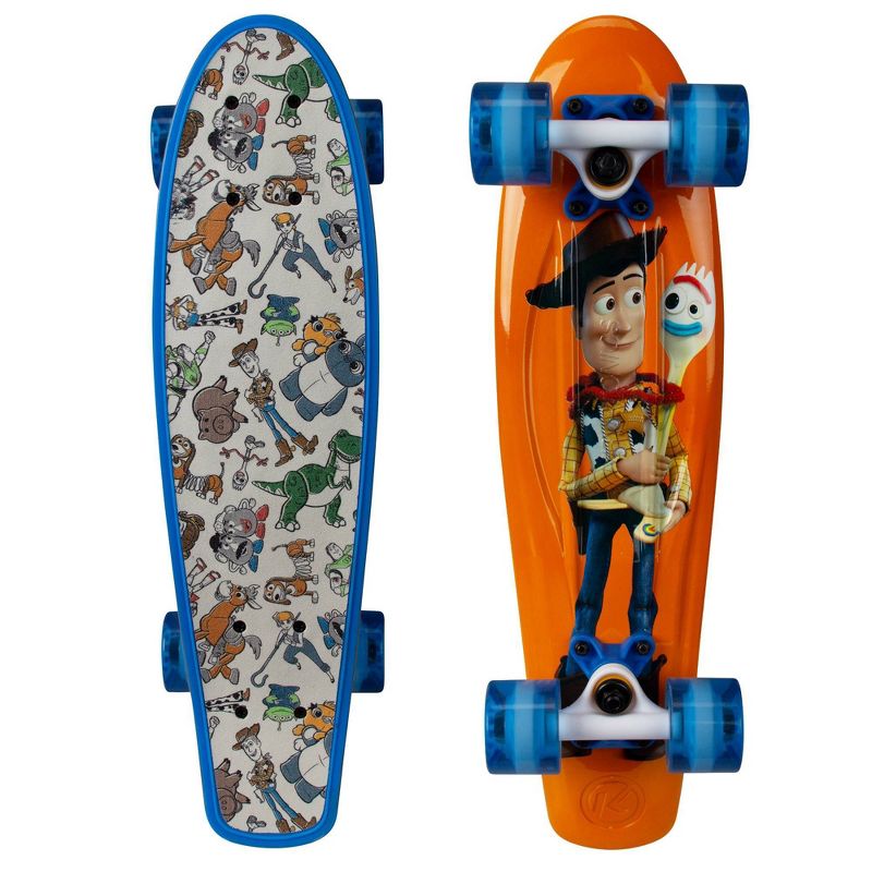 Bravo Toy Story 4 Classic Woody & Fork Love Skateboard - Orange/Blue