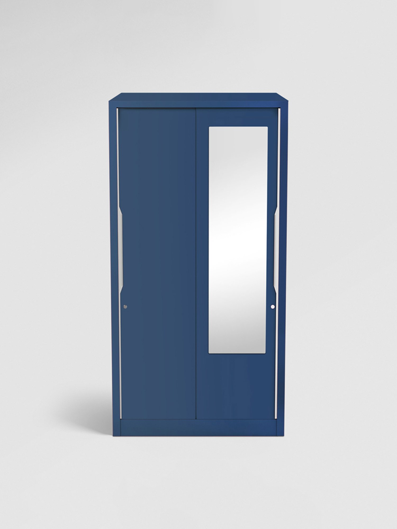 Godrej Interio Slide N Store Pro 2-Door Steel Wardrobe, Phiroja Blue (1-Year Warranty, 1 Drawer)