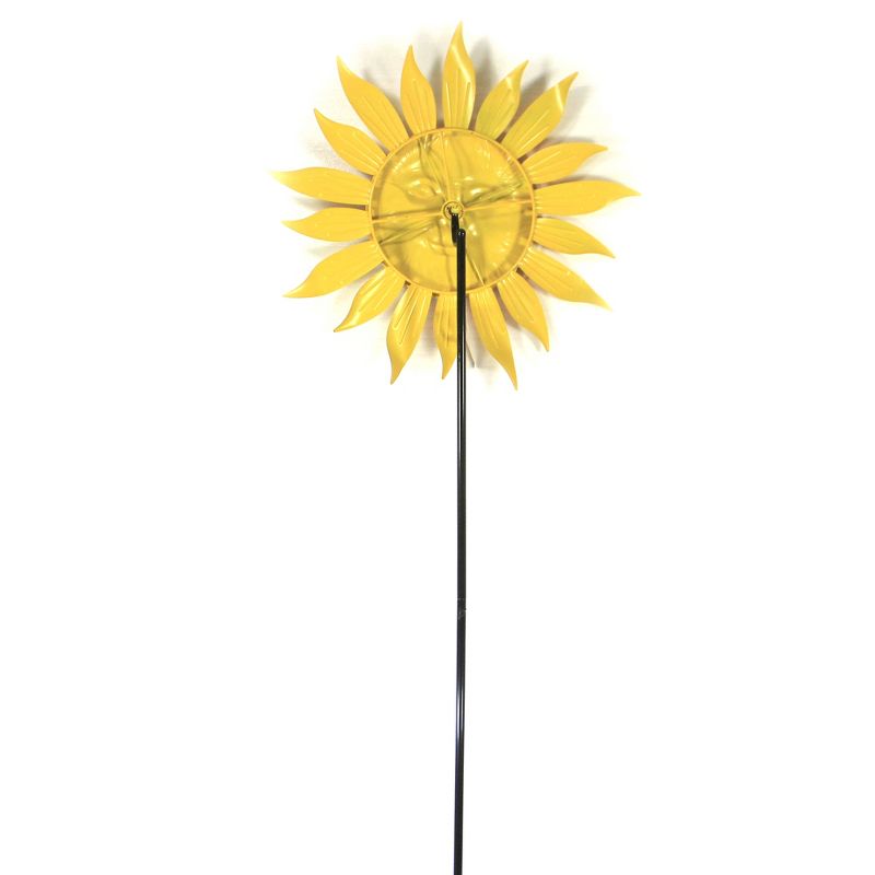 Home & Garden 71.0" Sun Face Sunflower Spinner Yard Decor Wind Flower Summer Direct Designs International  -  Decorative Garden Stakes