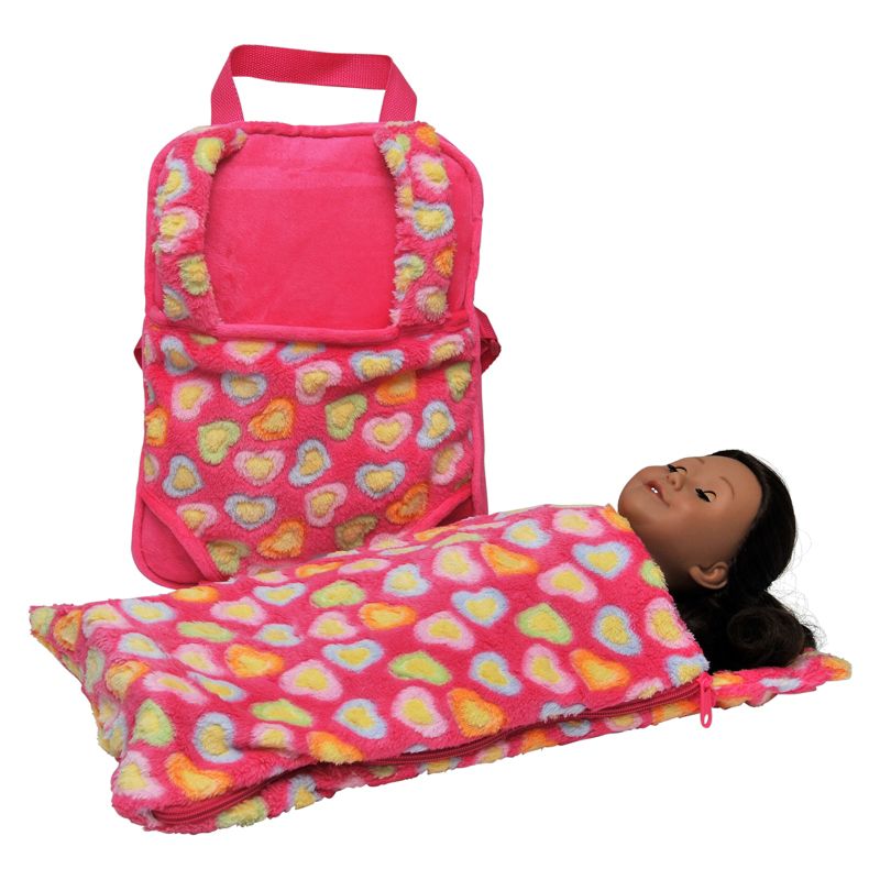 The Queen's Treasures 18" Doll Carrier & Accessory Set Pink