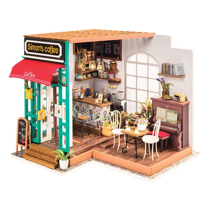  Fat Brain Toys DIY Miniature Model Kit: Simons Coffee Shop FB291-1